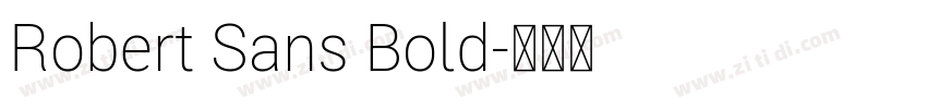 Robert Sans Bold字体转换